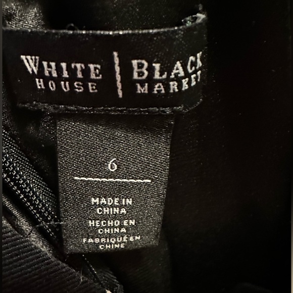 Size 6 White House Black Market Floral Fit and Flare Dress - Picture 4 of 6